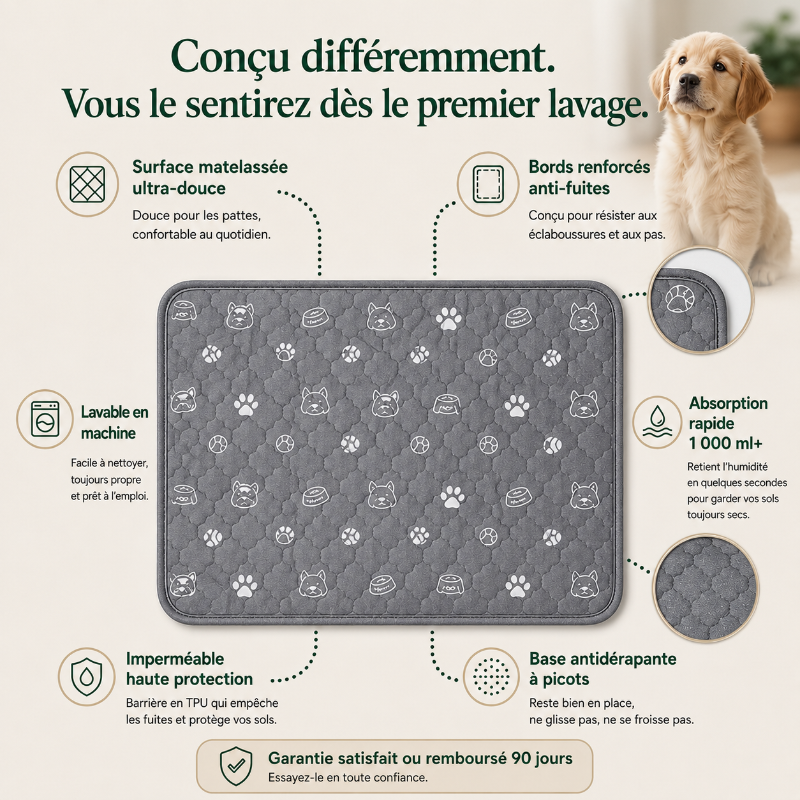 PawPropre™ Le Dernier Tapis Éducateur que Tu Achèteras