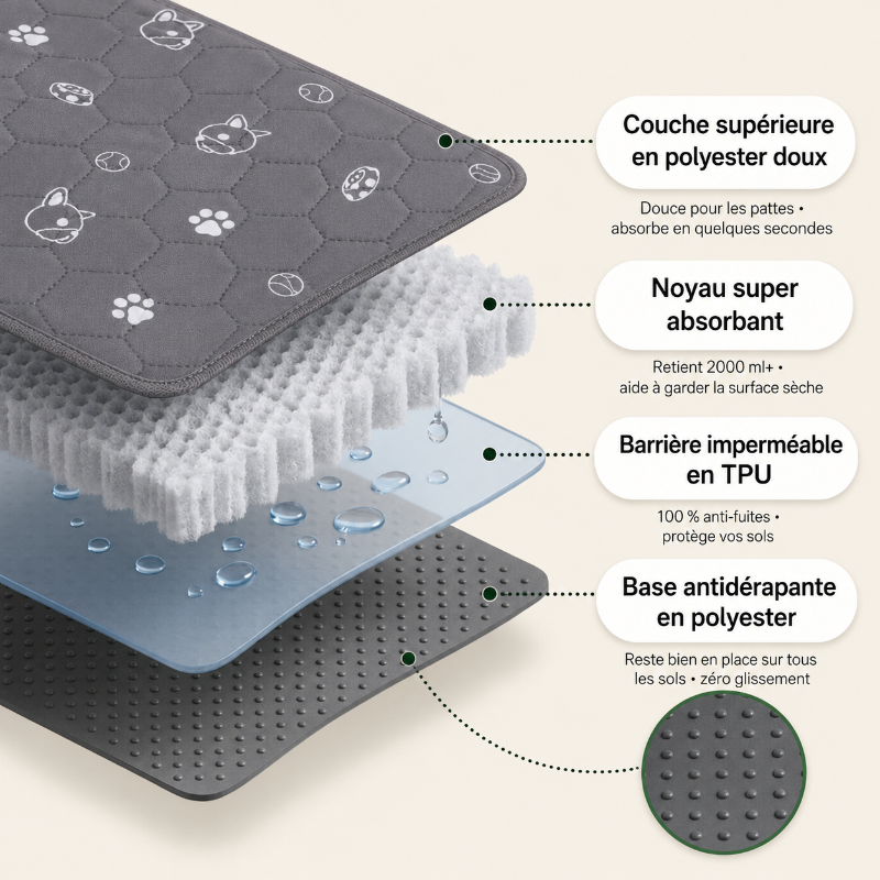 PawPropre™ Le Dernier Tapis Éducateur que Tu Achèteras