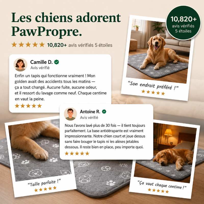 PawPropre™ Le Dernier Tapis Éducateur que Tu Achèteras